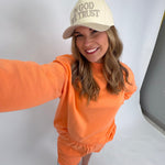 Amberly Oversize Sweatshirt & Short Set - PAPER DOLL