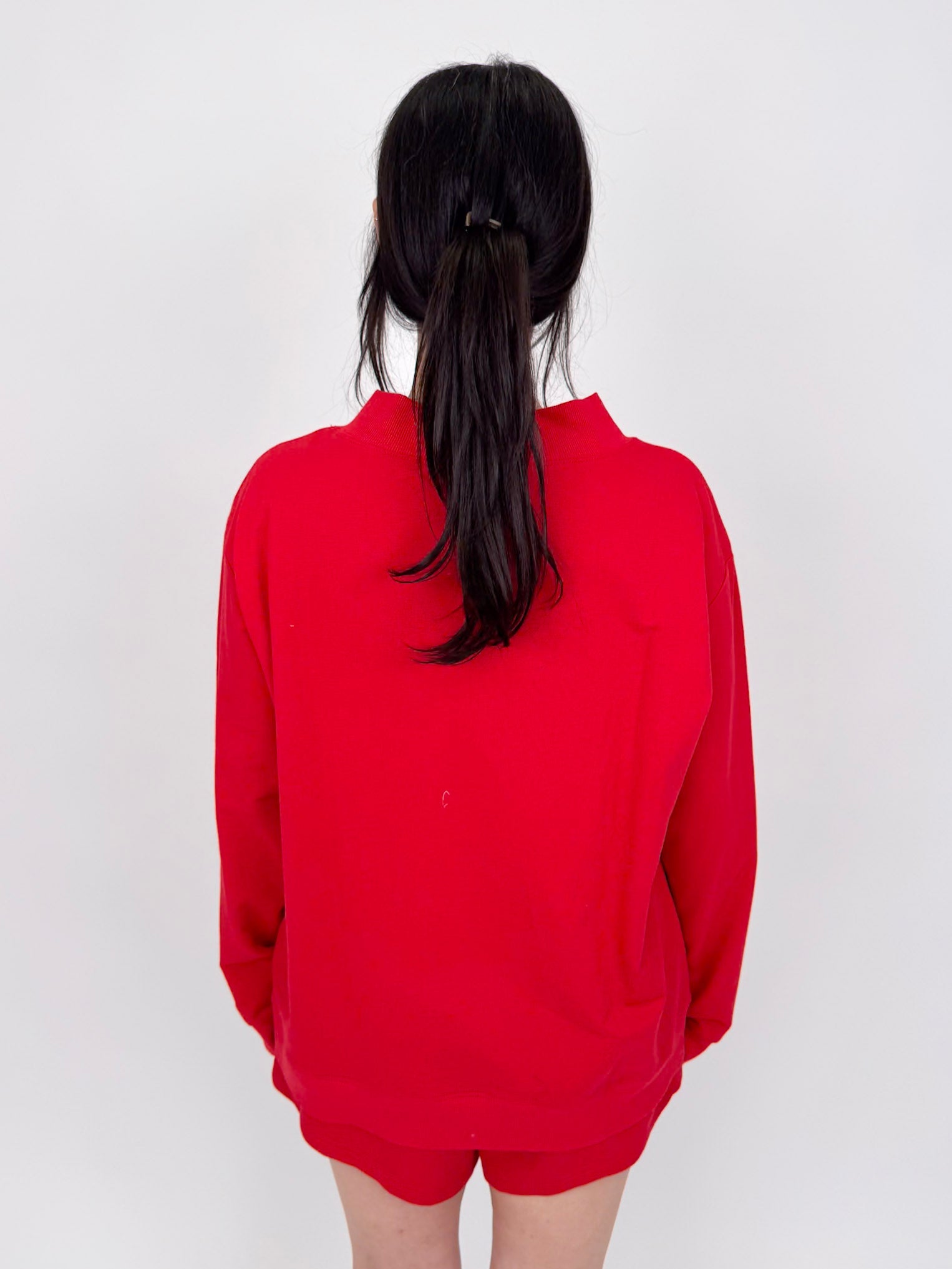 Amberly Oversize Sweatshirt & Short Set - PAPER DOLL