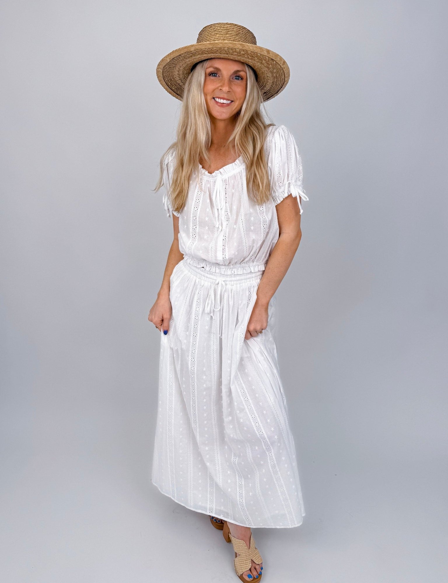 Ellery Embroidery Top & Skirt Set - PAPER DOLL