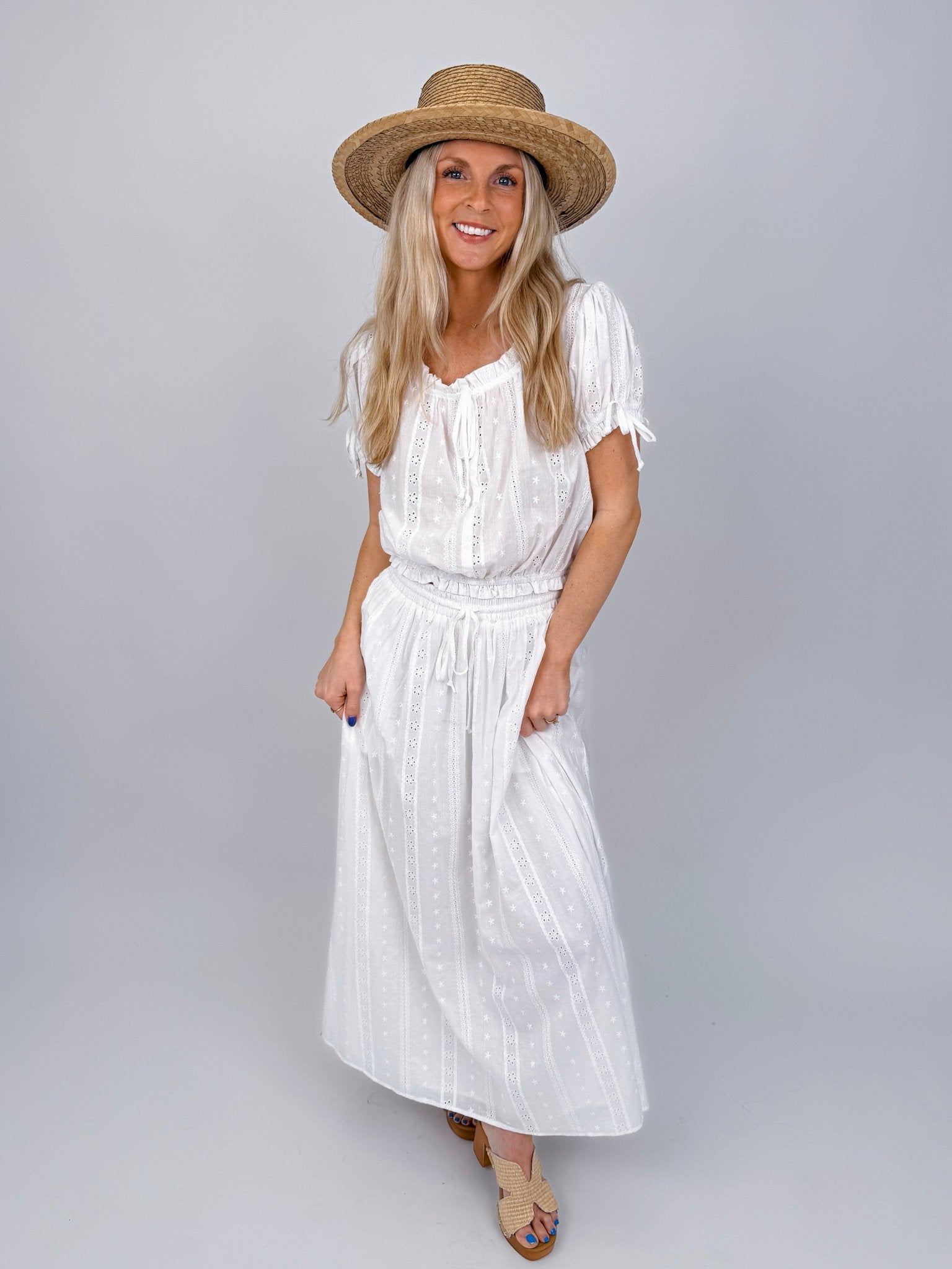 Ellery Embroidery Top & Skirt Set - PAPER DOLL