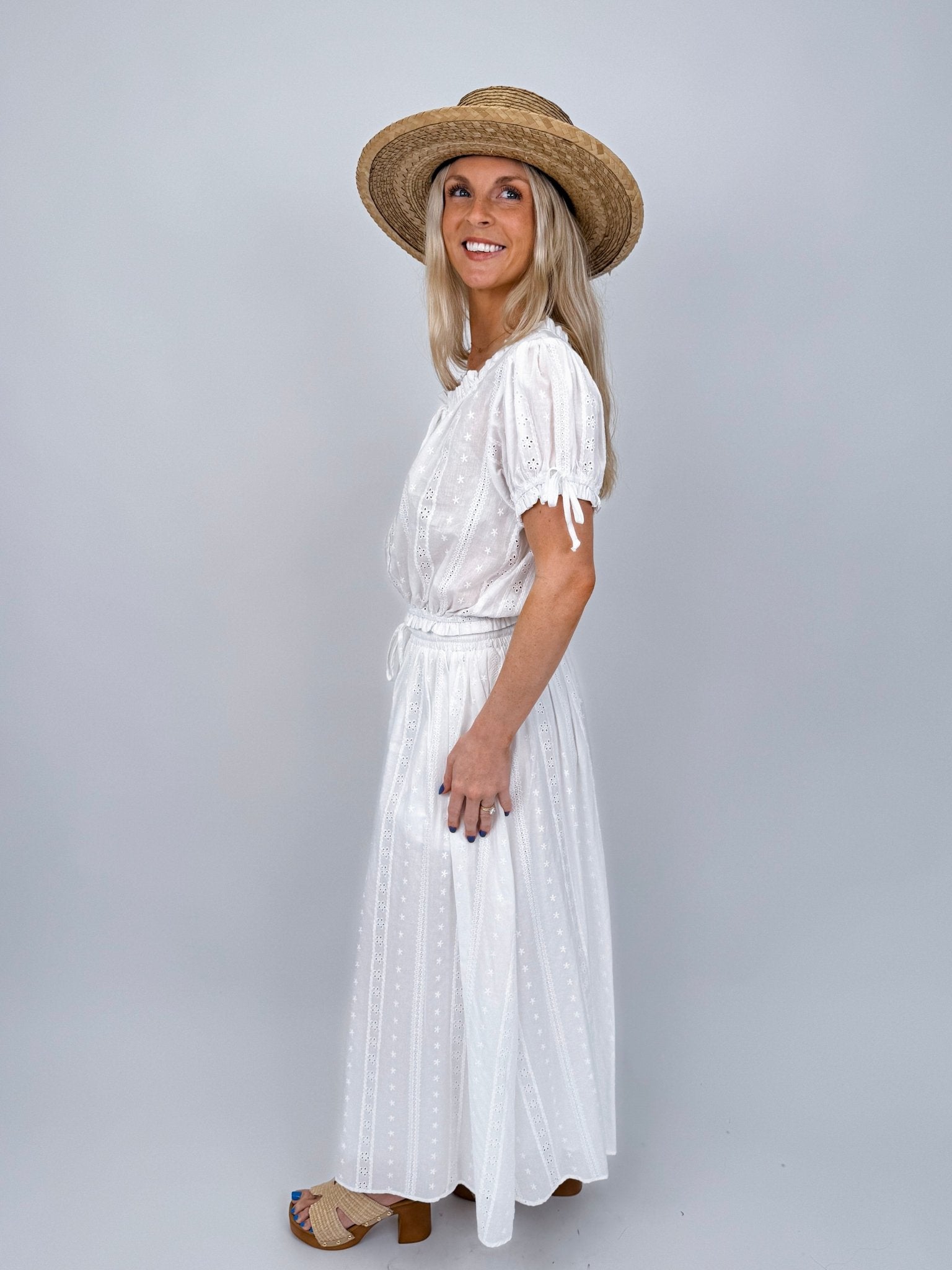 Ellery Embroidery Top & Skirt Set - PAPER DOLL