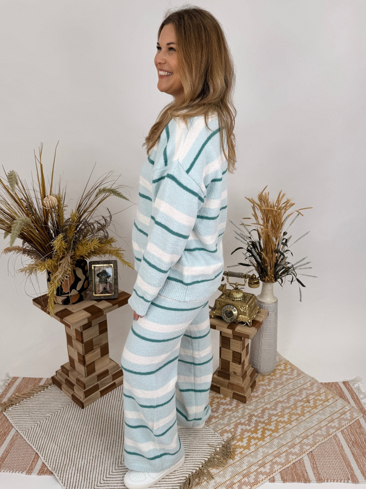 Jamie Sweater Top & Wide Leg Pant Set - PAPER DOLL