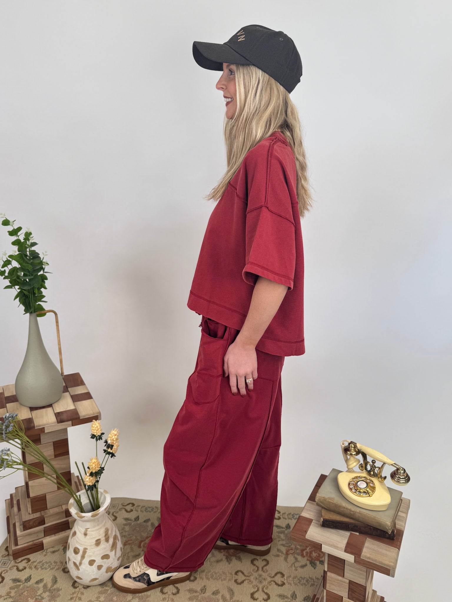 Layla Top and Barrel Pant Set - PAPER DOLL