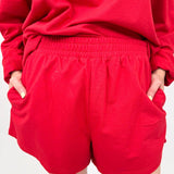Amberly Oversize Sweatshirt & Short Set - PAPER DOLL