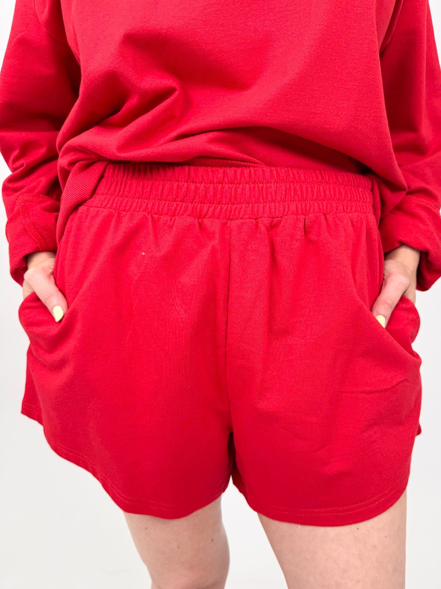 Amberly Oversize Sweatshirt & Short Set - PAPER DOLL