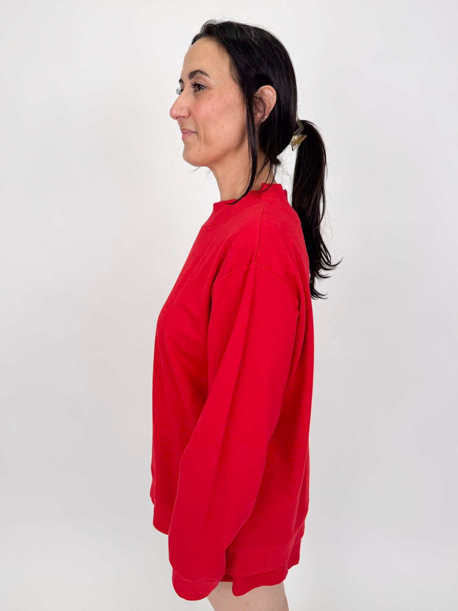 Amberly Oversize Sweatshirt & Short Set - PAPER DOLL