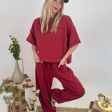 Layla Top and Barrel Pant Set - PAPER DOLL