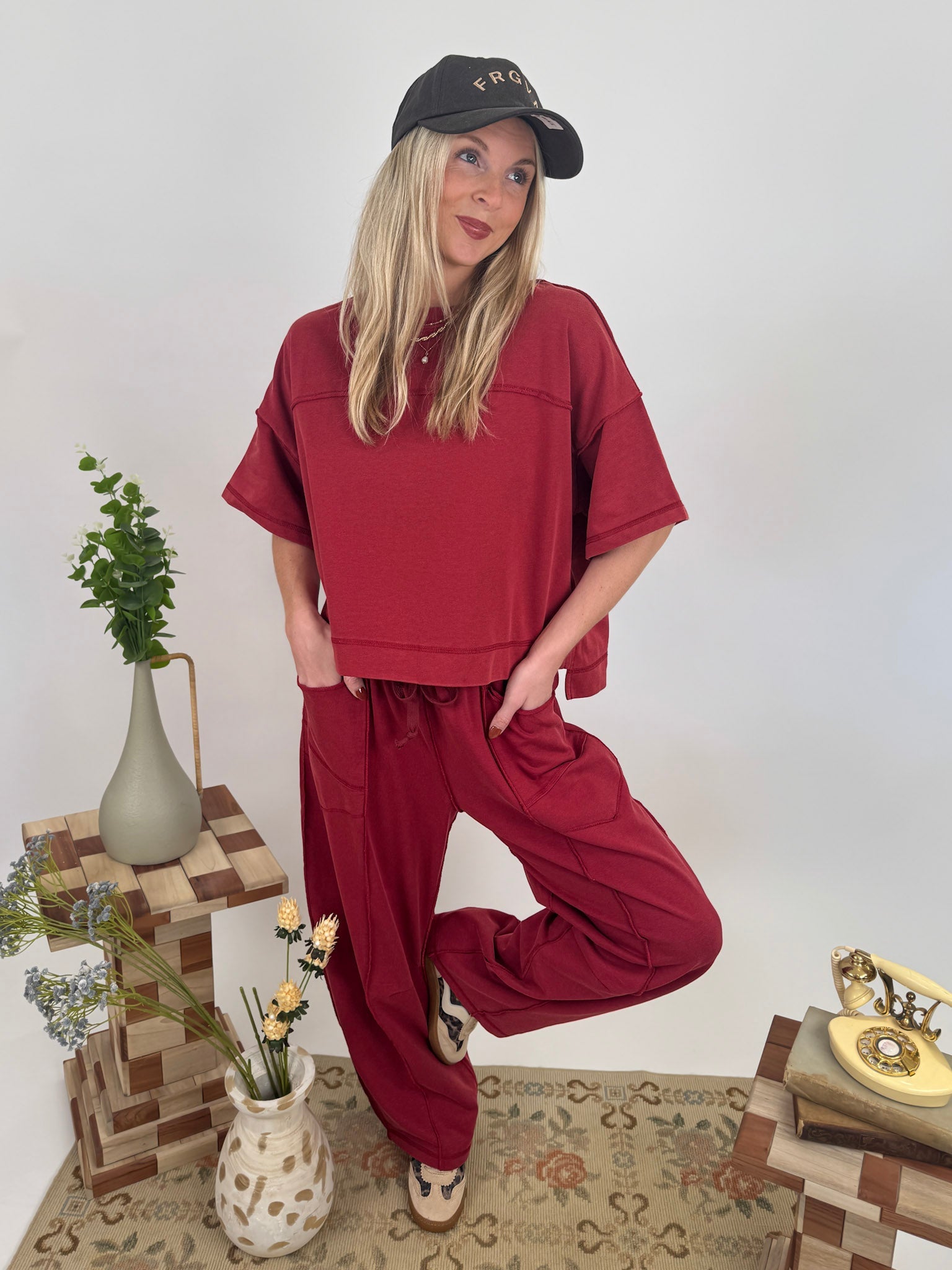 Layla Top and Barrel Pant Set - PAPER DOLL