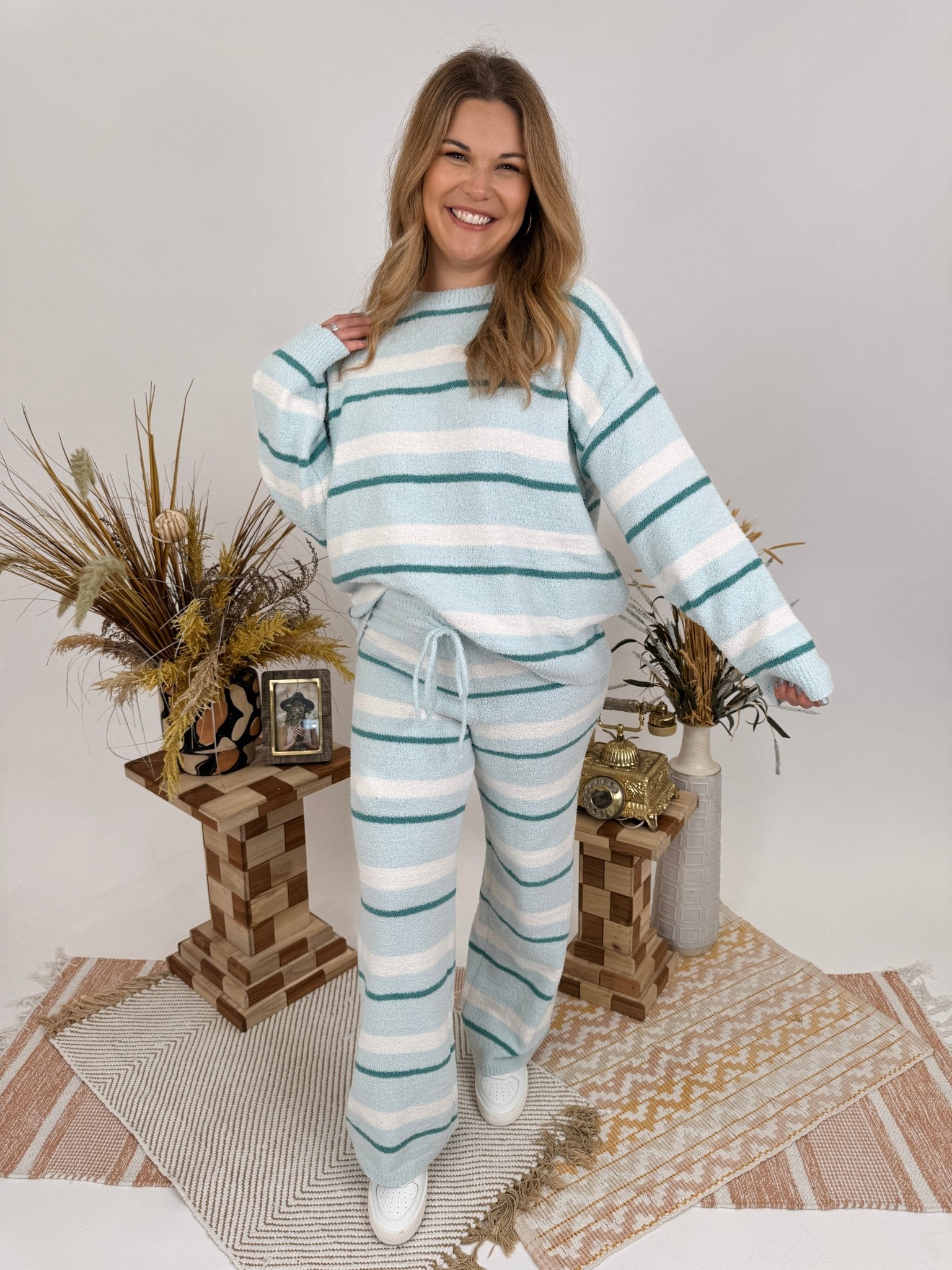 Jamie Sweater Top & Wide Leg Pant Set - PAPER DOLL