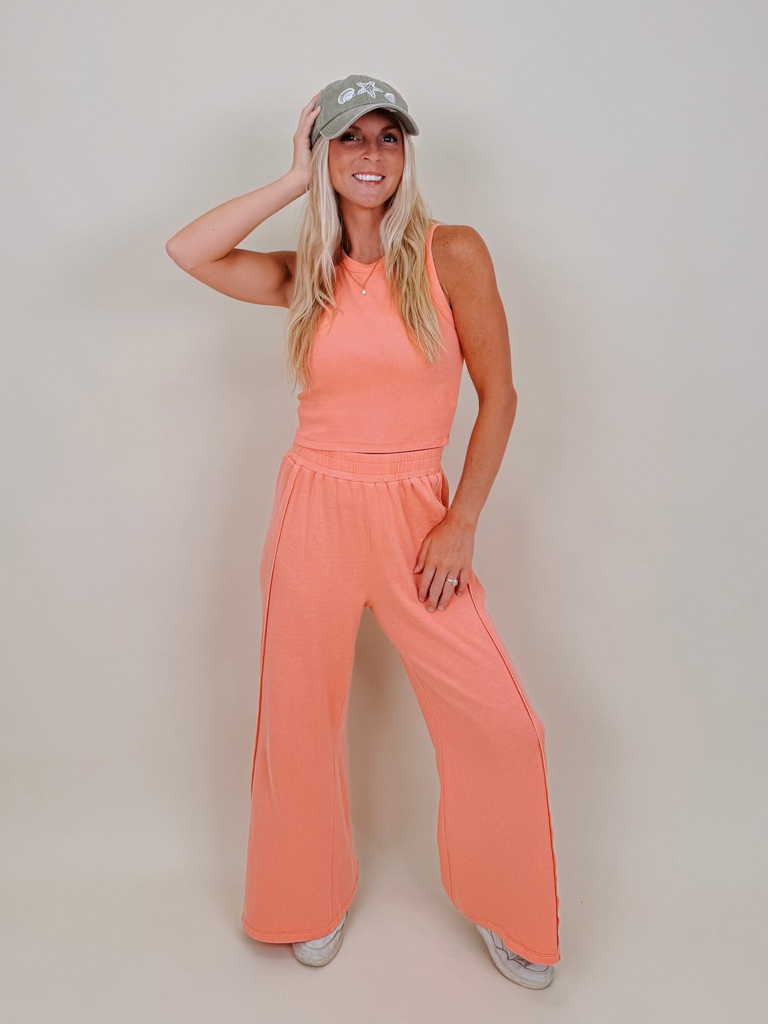 Gigi Knit Tank and Palazzo Pant Set - PAPER DOLL