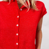 Woven Moments Sweater Vest Cardigan - PAPER DOLL