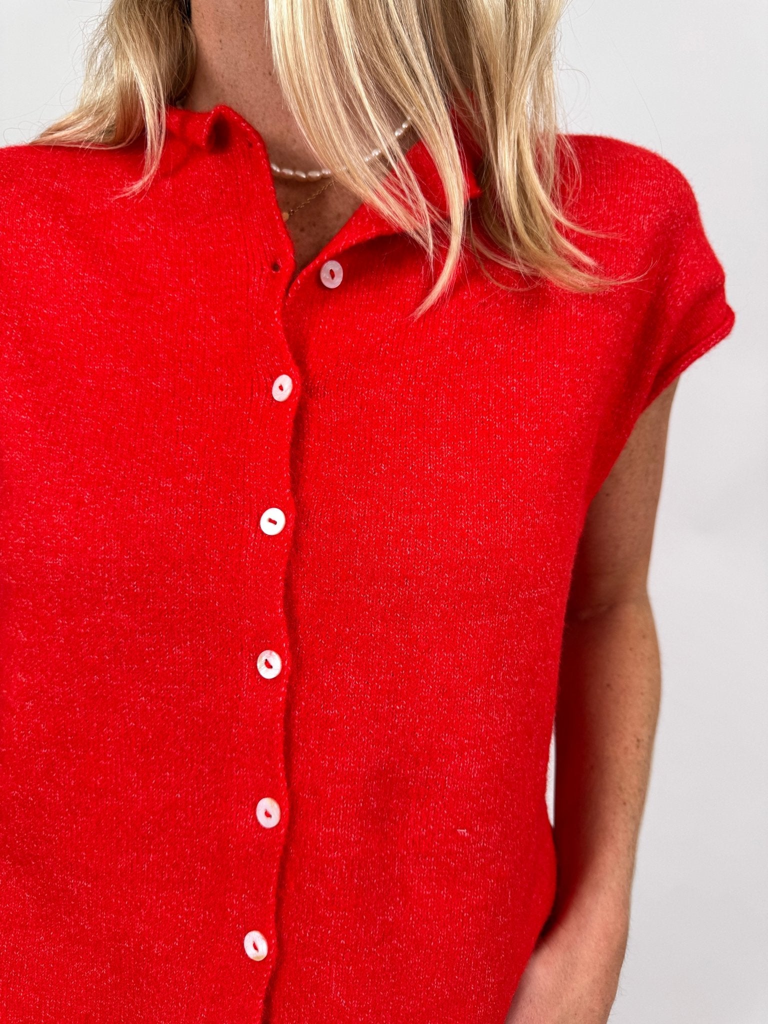 Woven Moments Sweater Vest Cardigan - PAPER DOLL