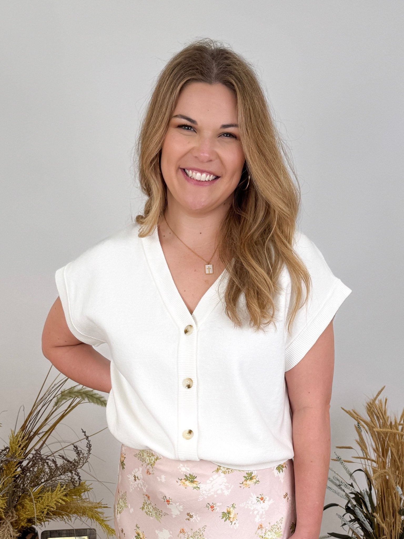 Georgia Smiles Sweater Vest - PAPER DOLL