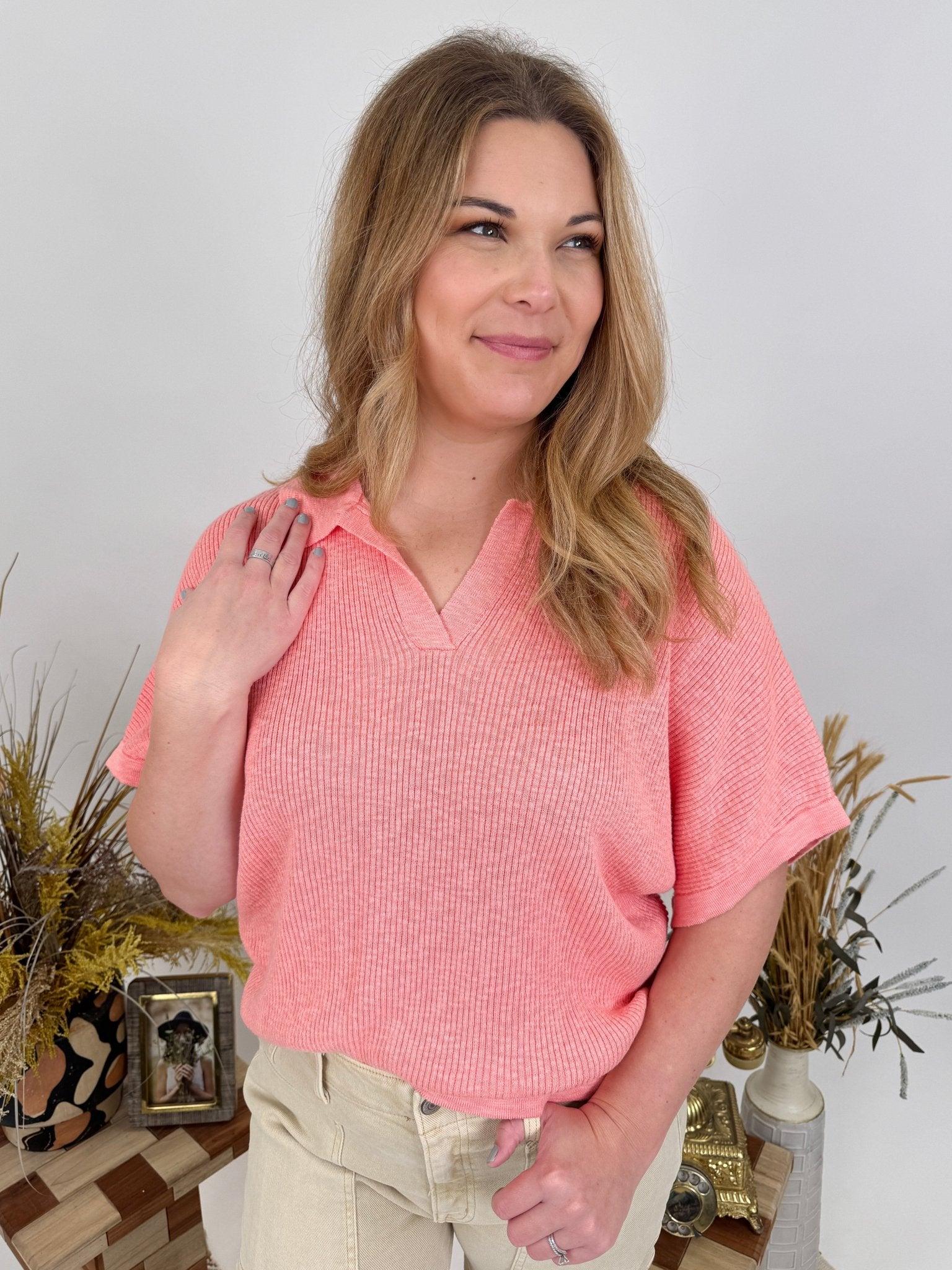 Peaceful Bliss Rib Knit Top - PAPER DOLL