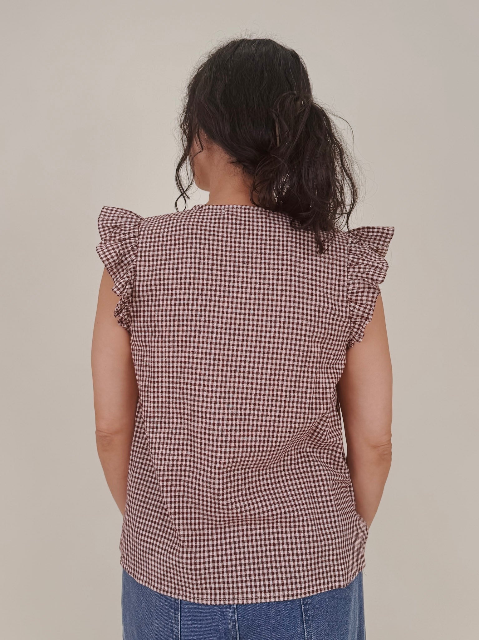 Joan Gingham Blouse - PAPER DOLL