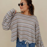 All That Striped Oversized Top - PAPER DOLL