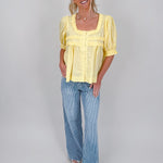 By Some Time Puff Sleeve Top - PAPER DOLL