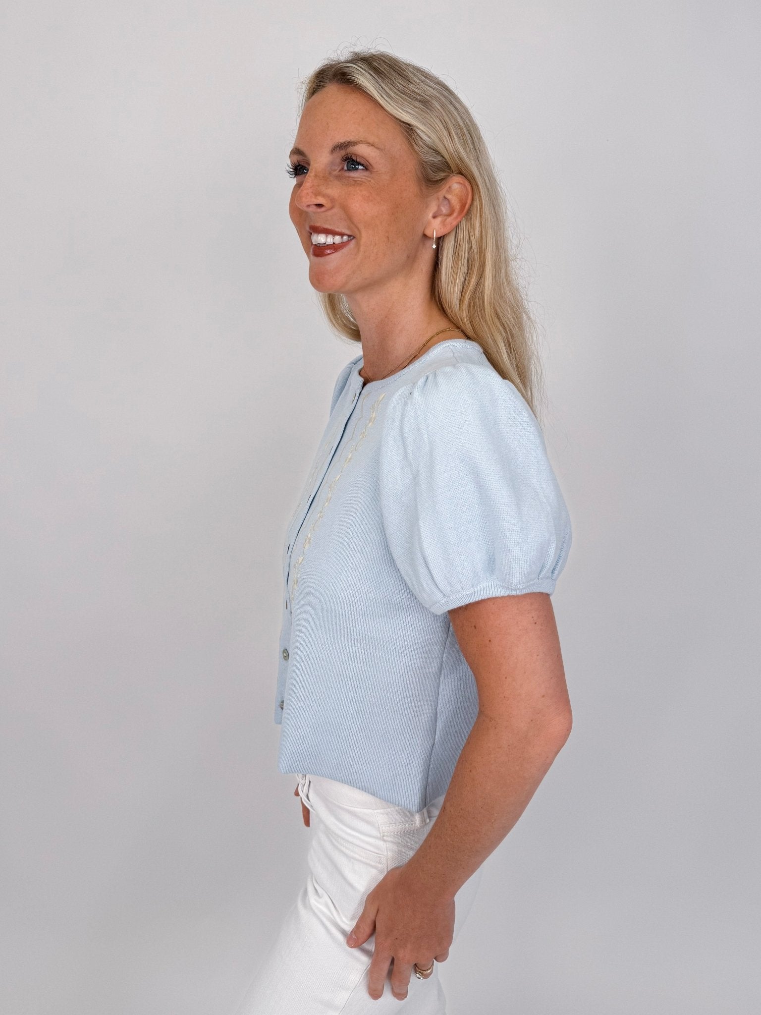 Madison Embroidery Detail Blouse - PAPER DOLL
