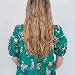 Puppies & Swans Button Up Top - PAPER DOLL