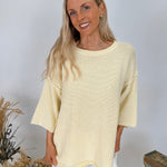 Hannah Mineral Wash Knit Top - PAPER DOLL