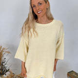 Hannah Mineral Wash Knit Top - PAPER DOLL