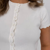 Emily Scalloped Cardigan - PAPER DOLL