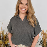 Peaceful Bliss Rib Knit Top - PAPER DOLL