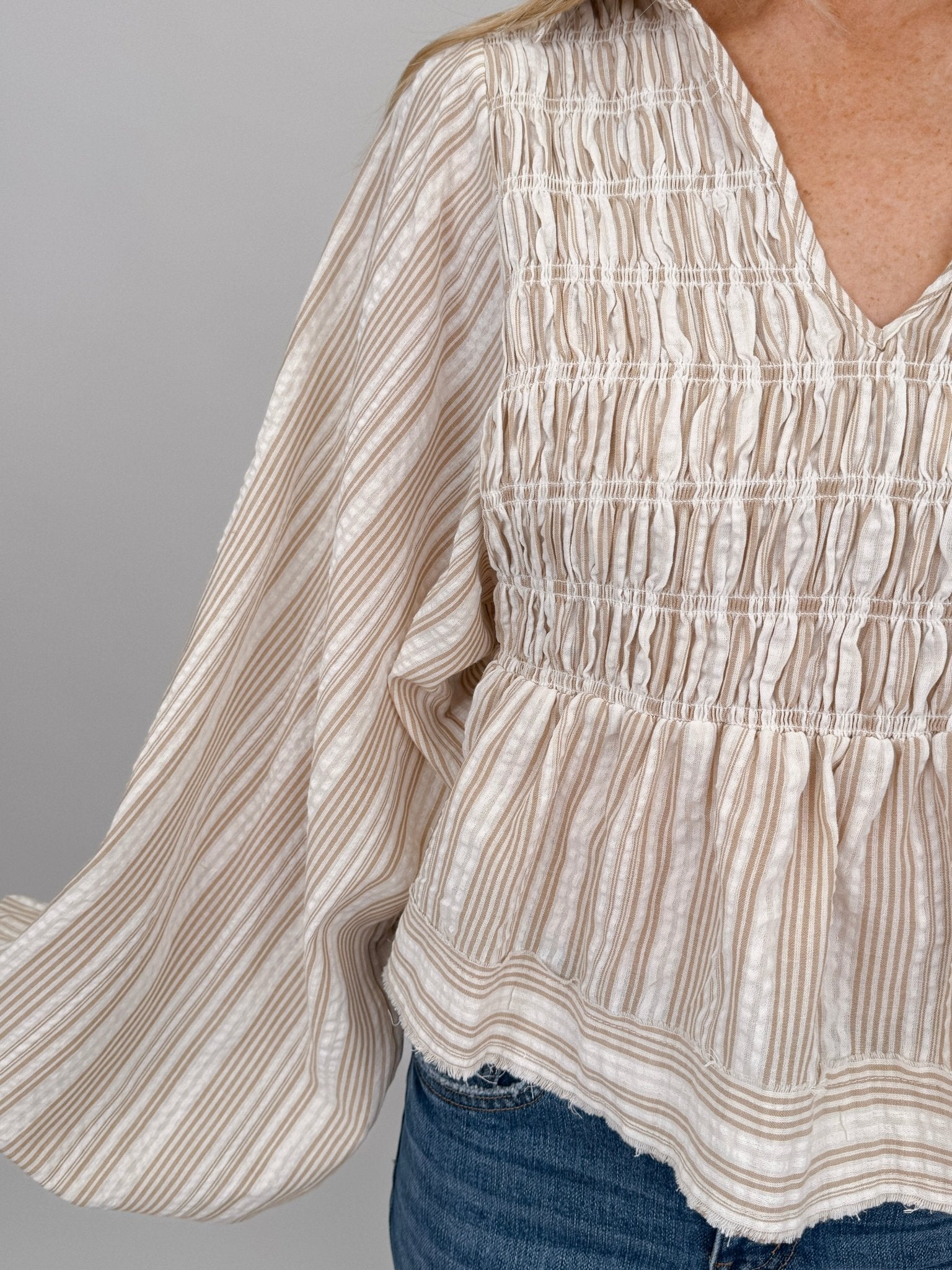 Boardwalk Striped Blouse - PAPER DOLL