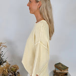 Hannah Mineral Wash Knit Top - PAPER DOLL