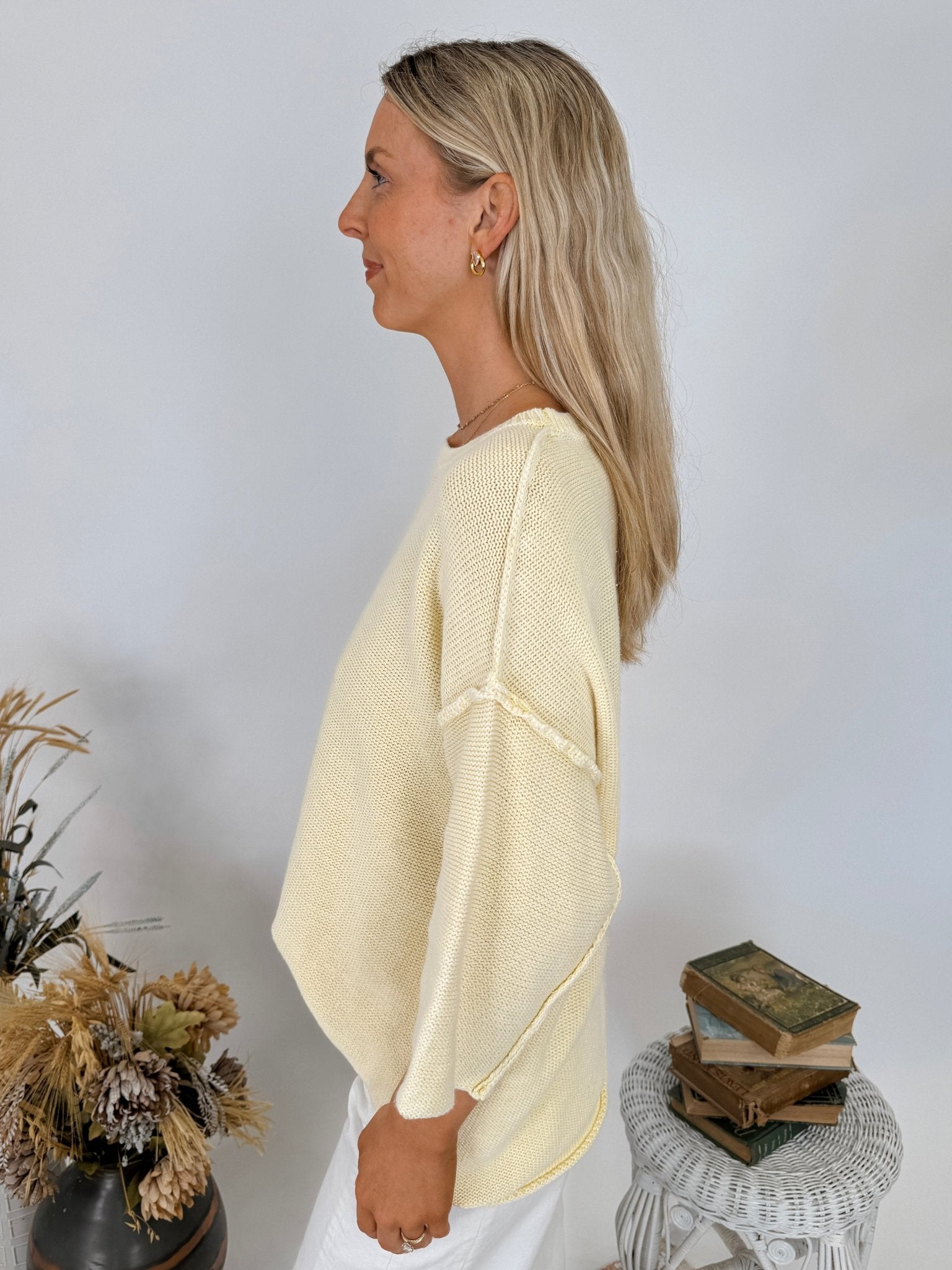 Hannah Mineral Wash Knit Top - PAPER DOLL