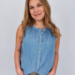 The Edith Denim Blouse - PAPER DOLL