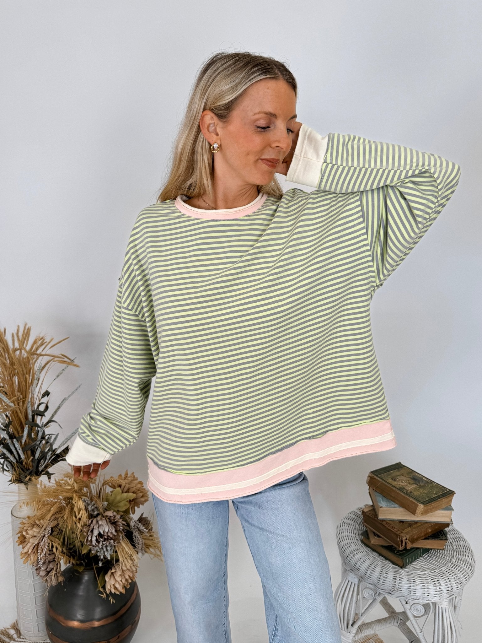 Raya Terry Knit Sweatshirt - PAPER DOLL
