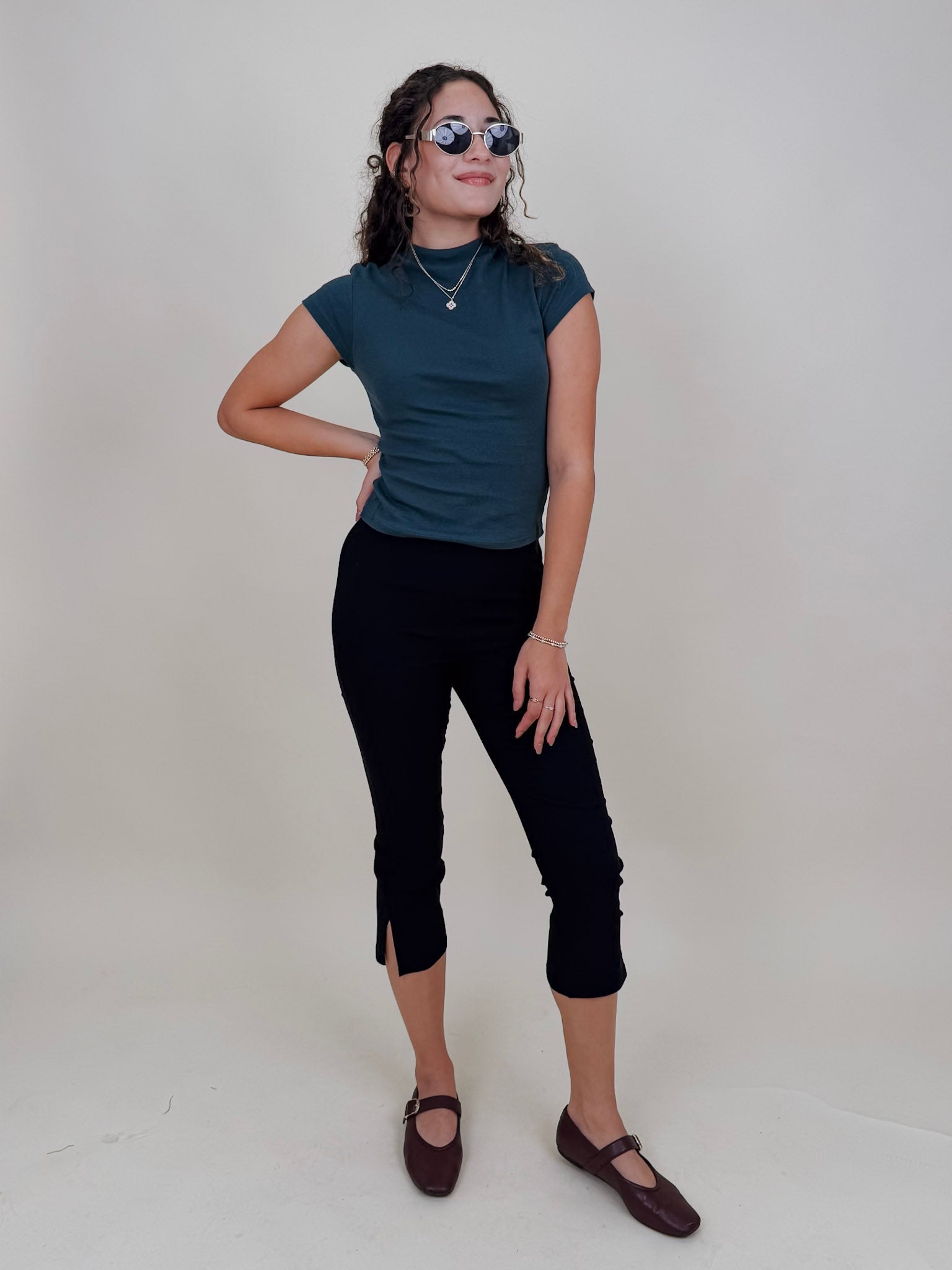 Ellie High Neck Knit Top - PAPER DOLL