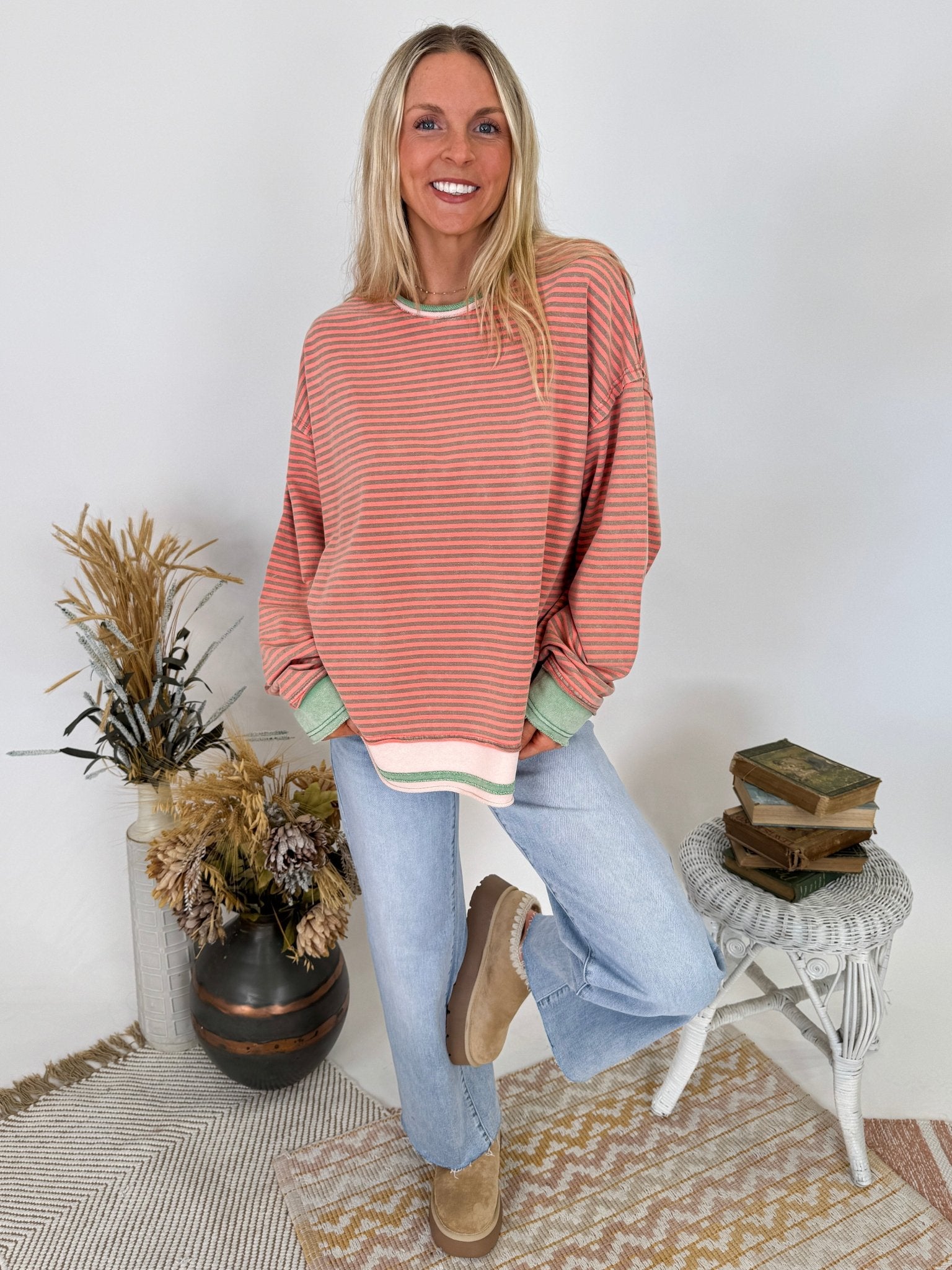 Raya Terry Knit Sweatshirt - PAPER DOLL