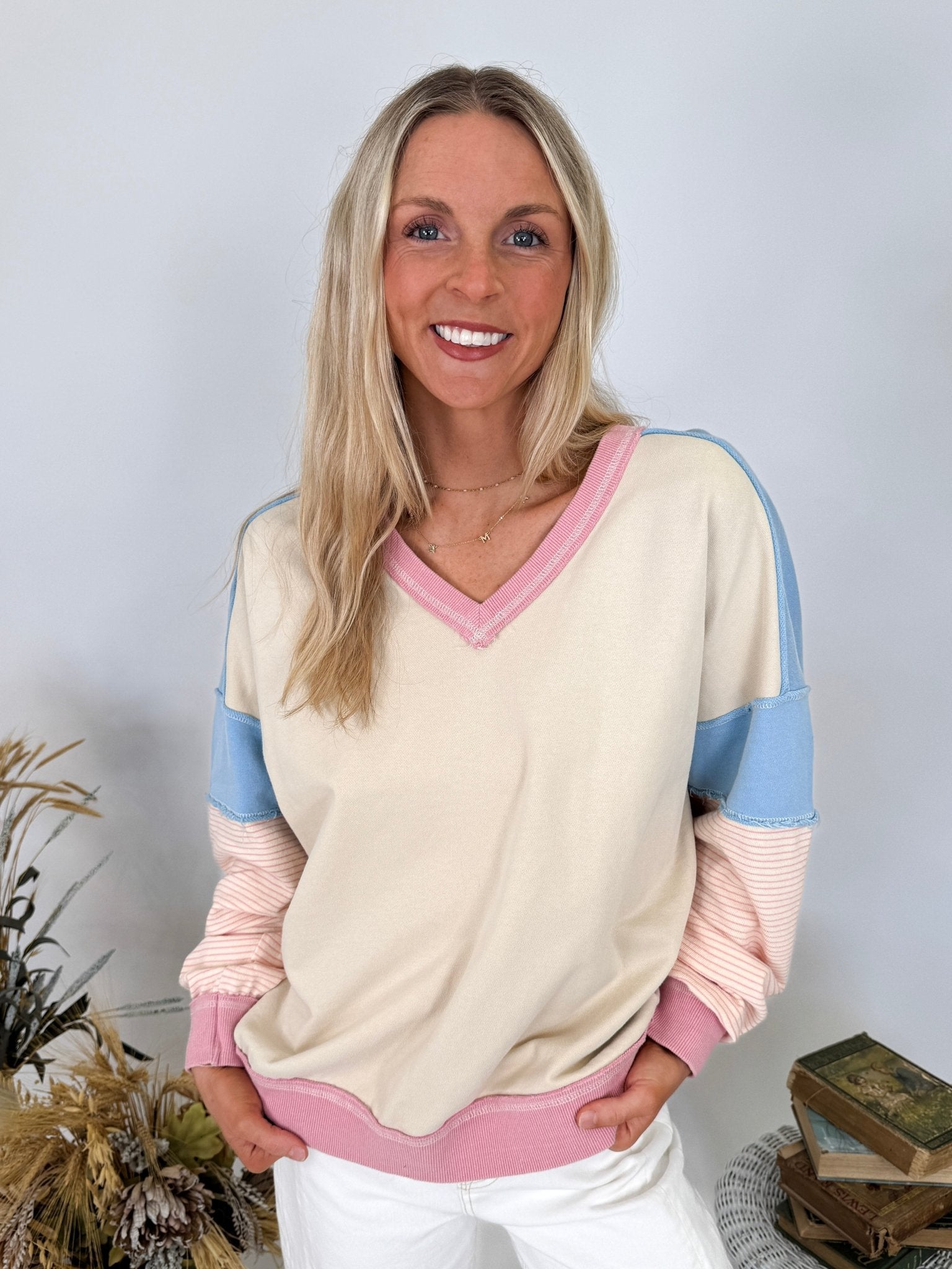 Greta Mineral Wash Sweatshirt - PAPER DOLL