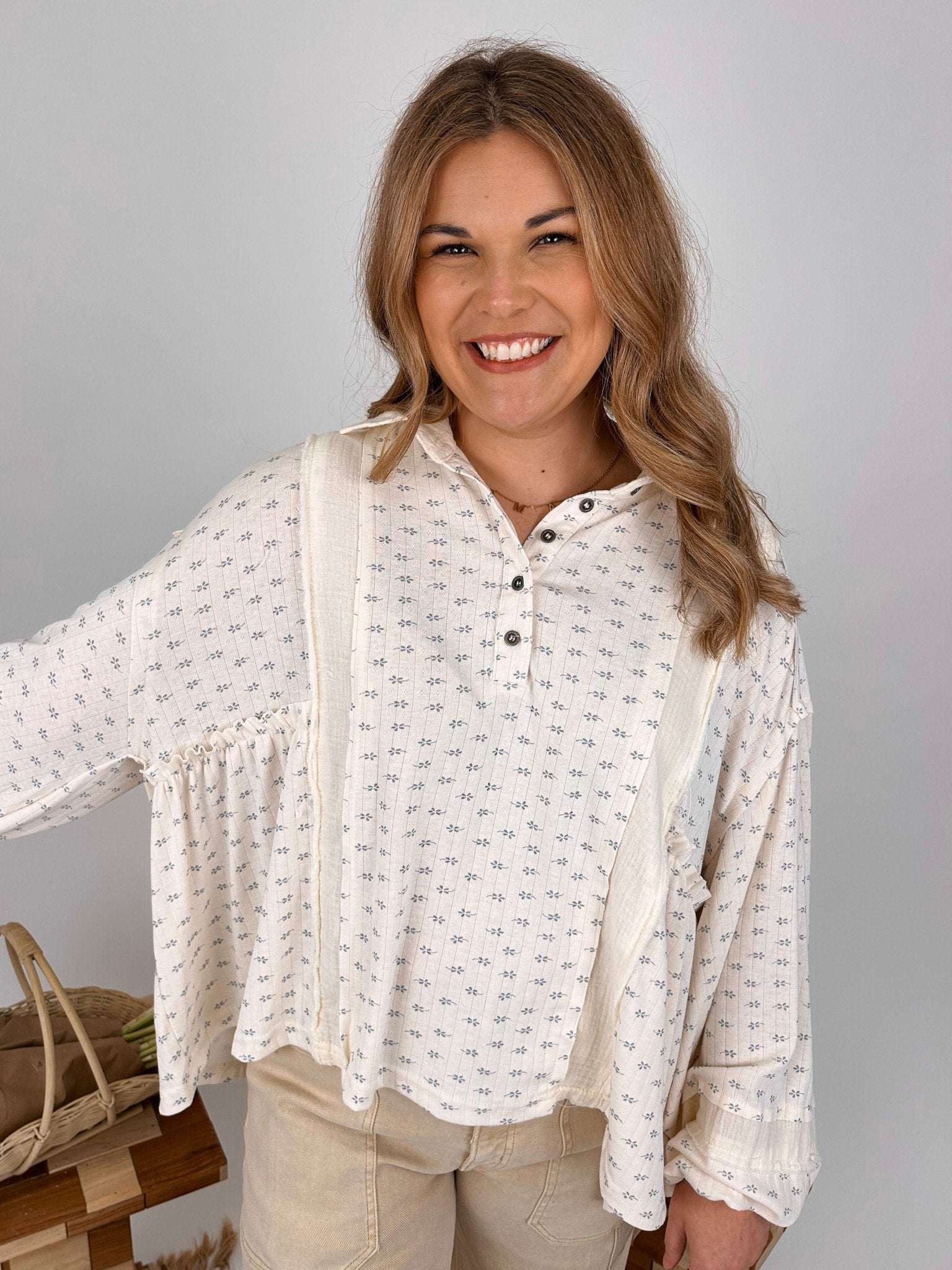 Baby Blossom Knit Blouse - PAPER DOLL