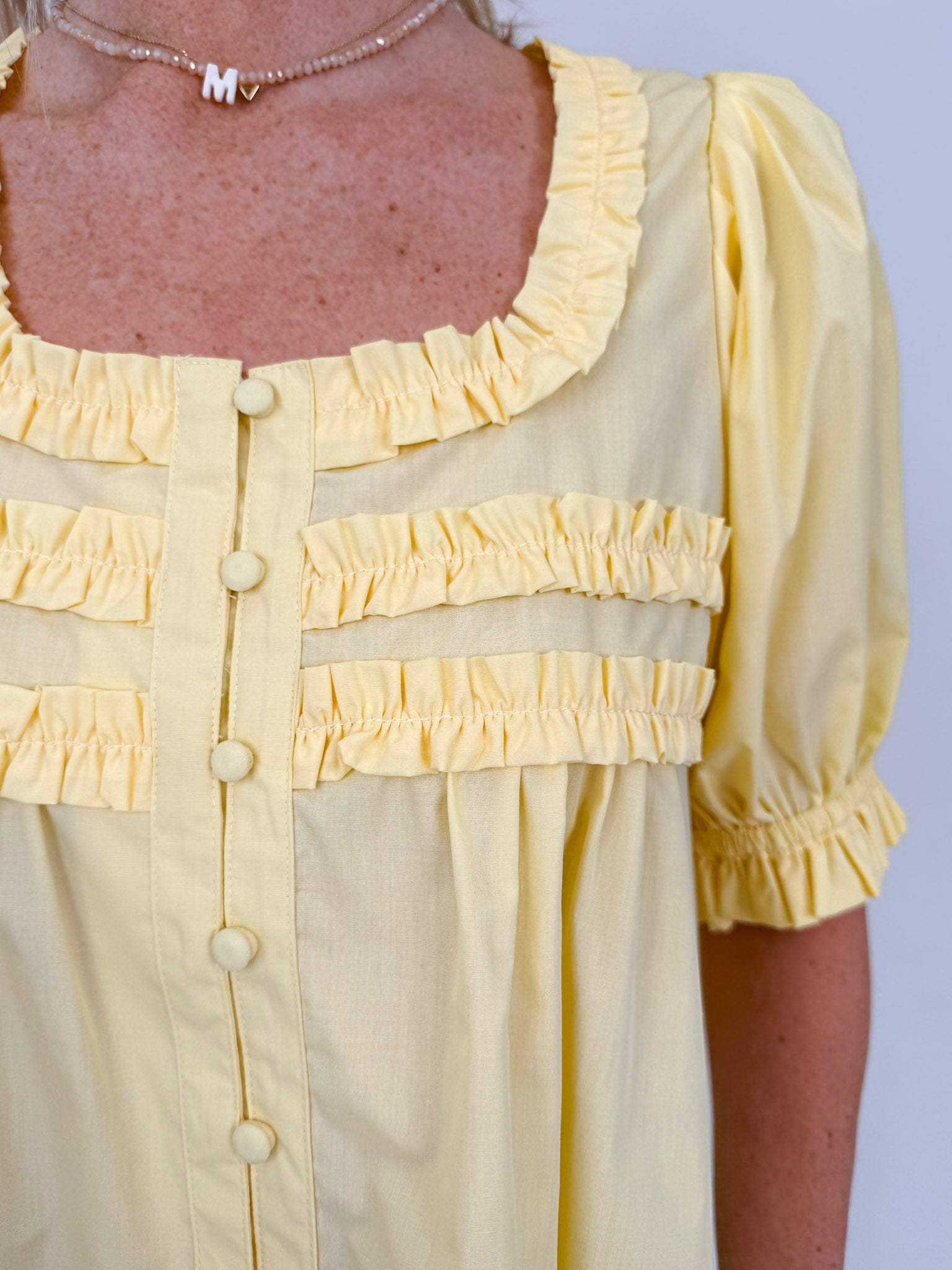 By Some Time Puff Sleeve Top - PAPER DOLL