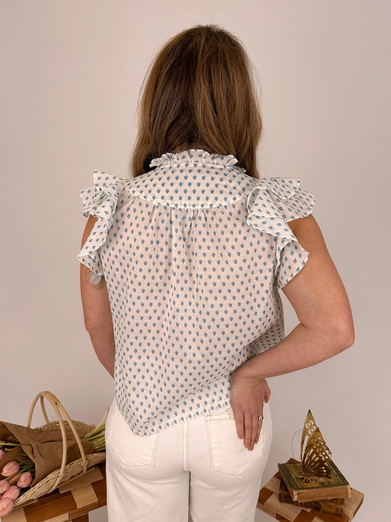 Donna Ditsy Patterned Blouse - PAPER DOLL