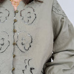 Dreaming Denim Floral Button Top - PAPER DOLL