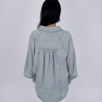 Beverly Striped Button Up Top - PAPER DOLL