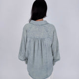 Beverly Striped Button Up Top - PAPER DOLL