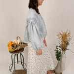 Dreaming Denim Floral Button Top - PAPER DOLL