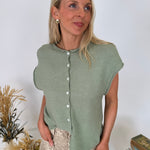 Woven Moments Sweater Vest Cardigan - PAPER DOLL