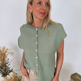 Woven Moments Sweater Vest Cardigan - PAPER DOLL
