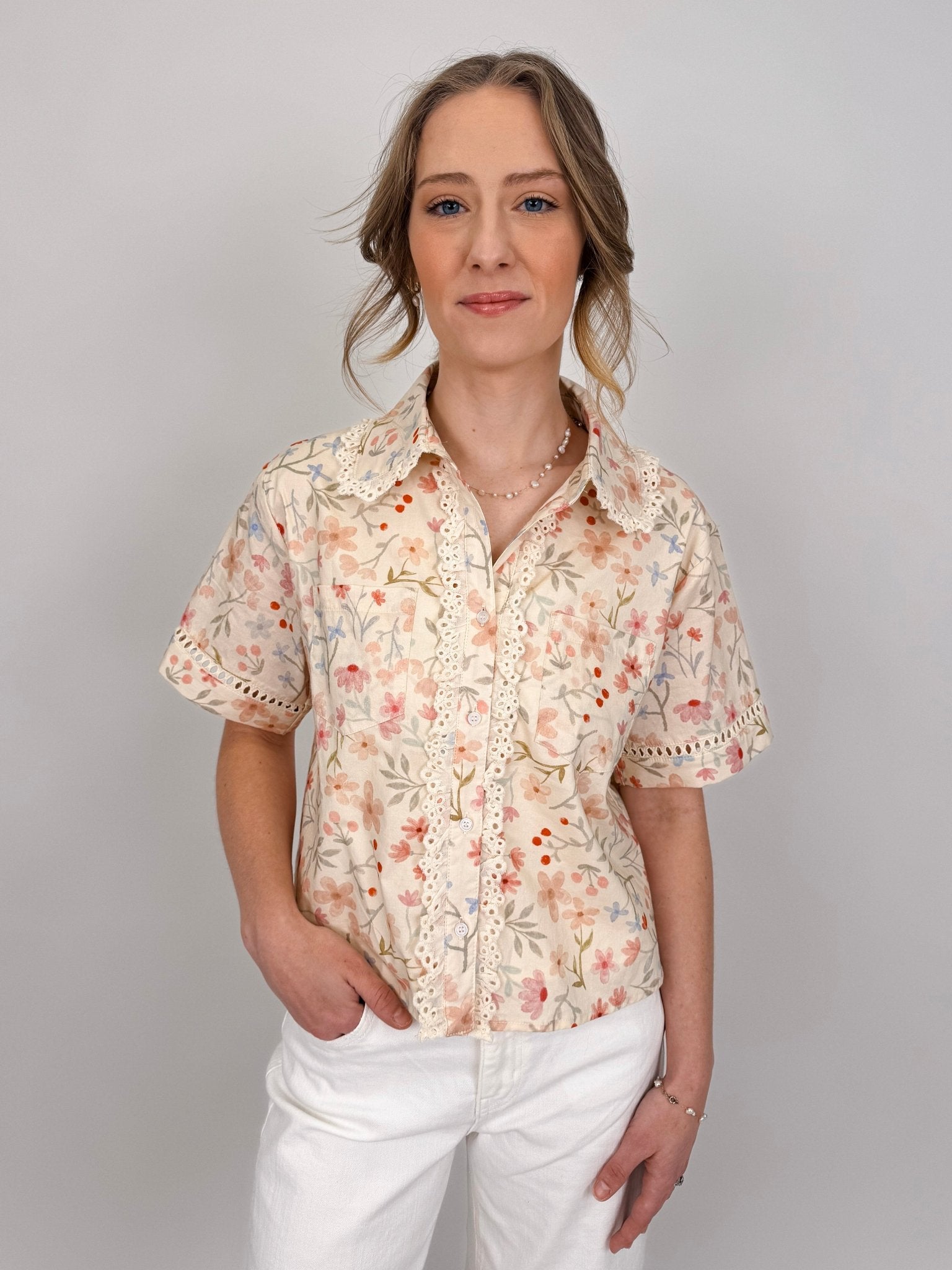The Ruthie Multi Print Blouse - PAPER DOLL