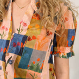 Gillian Puff Sleeve Button Up Top - PAPER DOLL