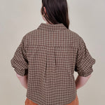 Belle Plaid Button Up Top - PAPER DOLL