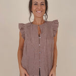 Joan Gingham Blouse - PAPER DOLL