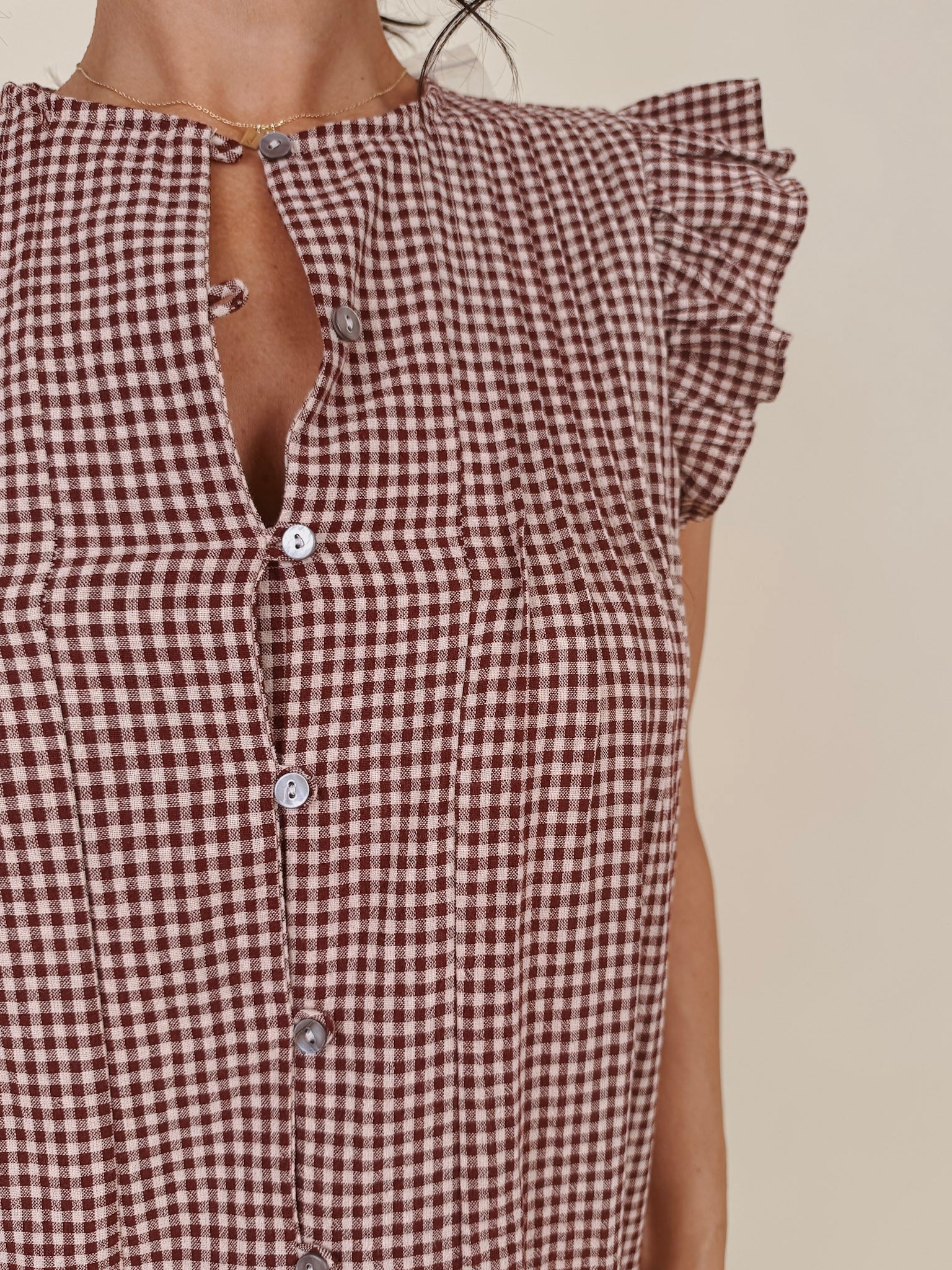 Joan Gingham Blouse - PAPER DOLL