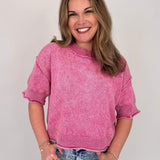 Leslie Ann Washed Knit Top - PAPER DOLL